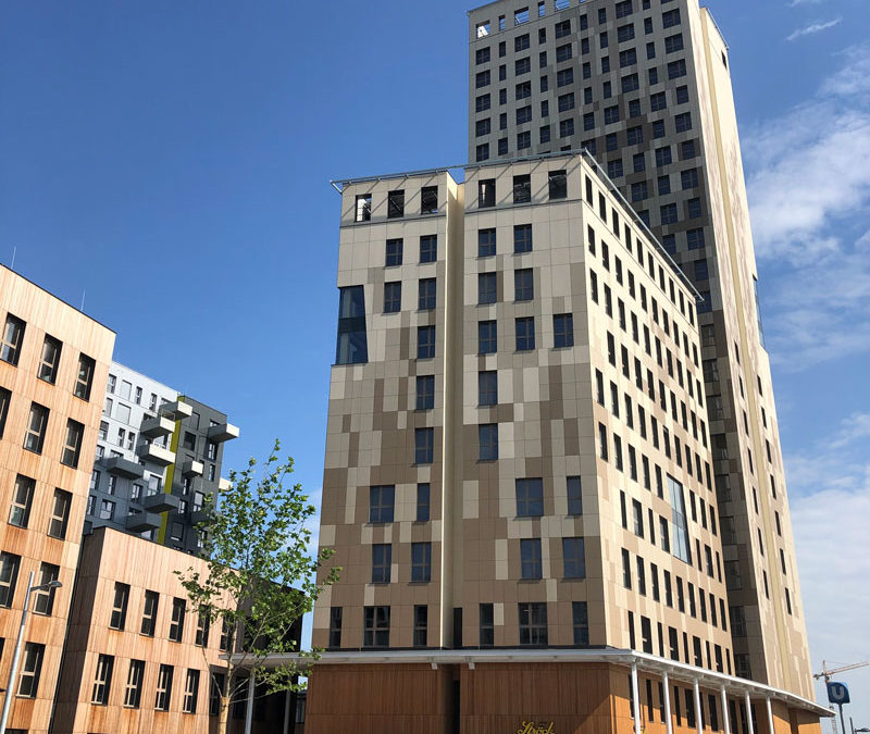 Holz Hochhaus in Wien