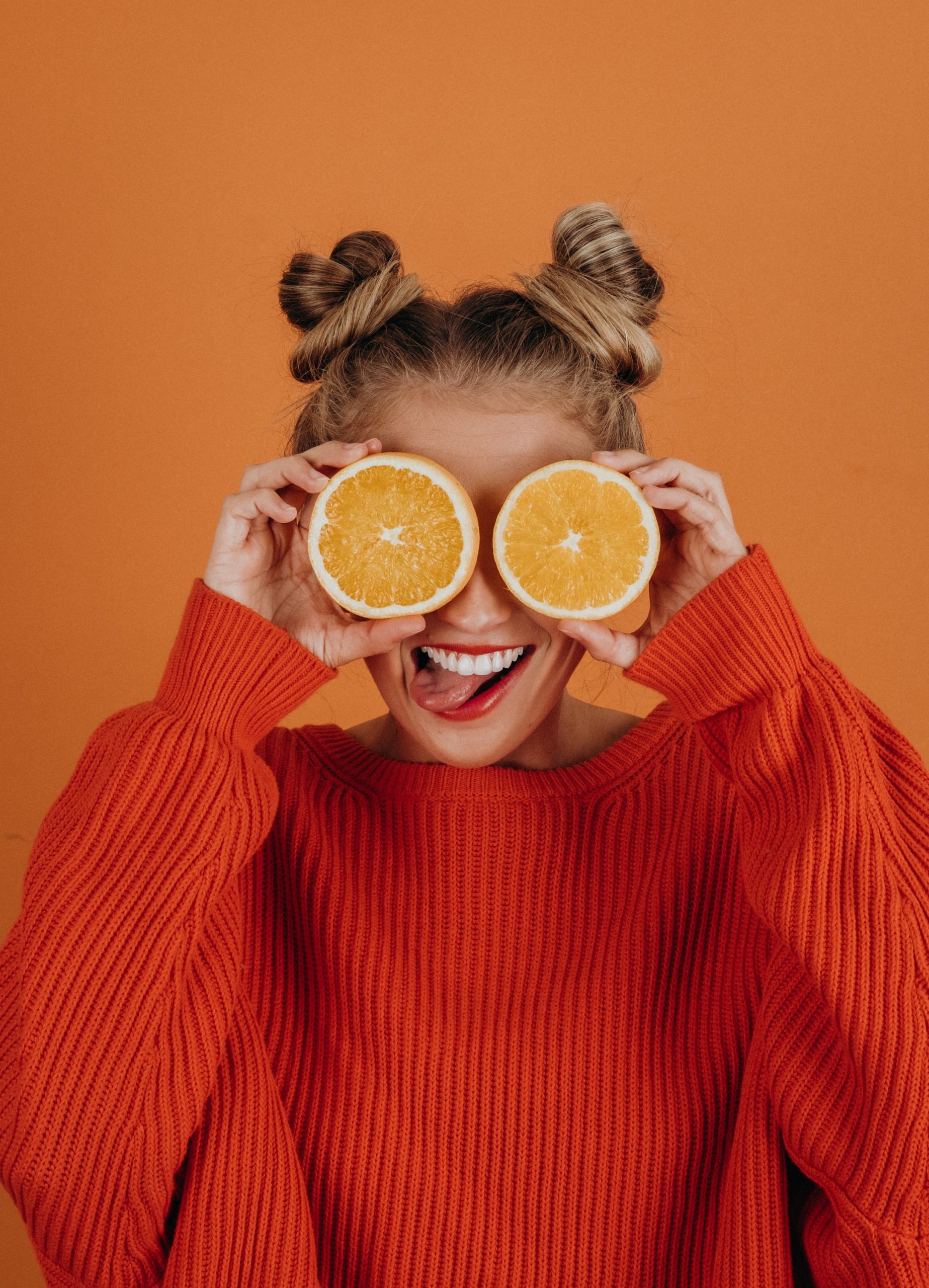Orange und Raumluft
